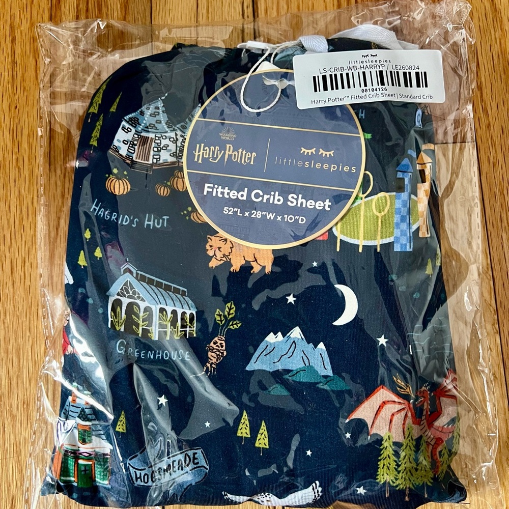 NIB Little Sleepies Harry Potter Fitted Standard Crib Sheet